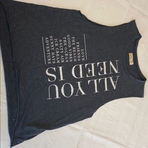 2/$15 Hollister cutoff tank